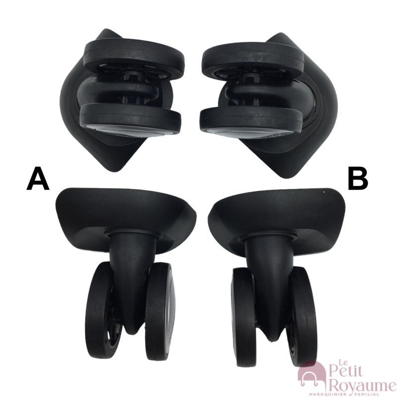 Double replacement wheels F-61 for 4-wheeled hardside luggages, suitable for American Tourister