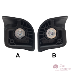 Double replacement wheels F-61 for 4-wheeled hardside luggages, suitable for American Tourister