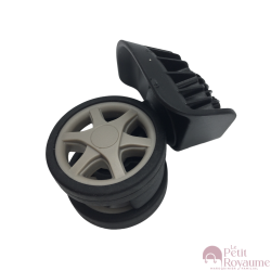 Double replacement wheels D481 for 4-wheeled hardside luggages, suitable for many brands such as Samsonite, Delsey