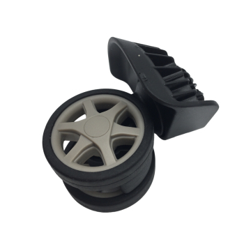 Double replacement wheels D481 for 4-wheeled hardside luggages, suitable for many brands such as Samsonite, Delsey