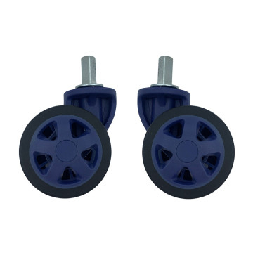 Double replacement wheels for 4-wheeled hardside luggages suitable for Delsey Moncey