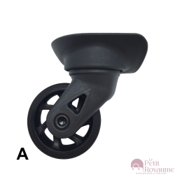 Single replacement wheels W1-17 for 4-wheeled softside luggages, suitable for many brands such as Samsonite, Delsey