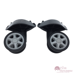 Double replacement wheels ORF for 4-wheeled hardside luggages, suitable for Samsonite Orfeo