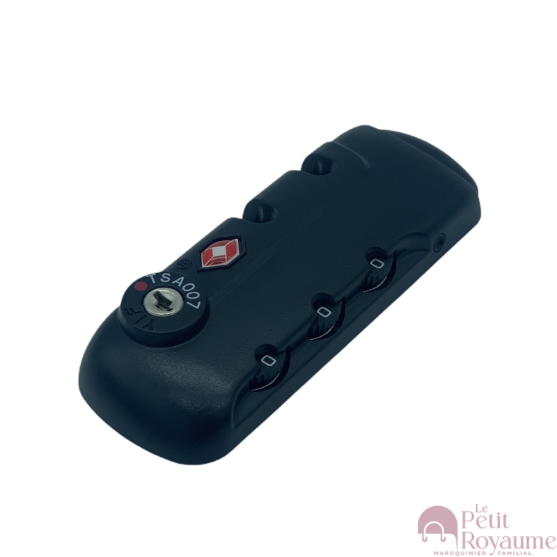Verrous,Black--Serrure de valise de voyage, combinaison de 3 cadenas de