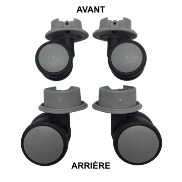Double replacement wheels suitable for 4-wheeled hardside luggages American Tourister Lock N Roll
