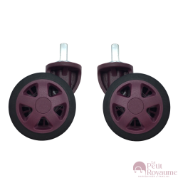 Double replacement wheels for 4-wheeled hardside luggages suitable for Delsey Moncey