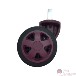 Double replacement wheels for 4-wheeled hardside luggages suitable for Delsey Moncey