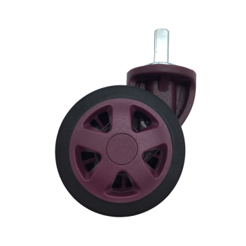 Double replacement wheels for 4-wheeled hardside luggages suitable for Delsey Moncey