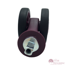 Double replacement wheels for 4-wheeled hardside luggages suitable for Delsey Moncey