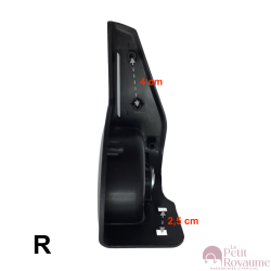 Roulettes simples HPW50100 pour valises toiles à 2 roues ou sacs de voyages, compatibles avec Samsonite