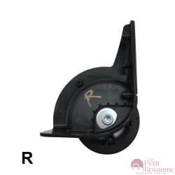 Roulettes simples HPW50100 pour valises toiles à 2 roues ou sacs de voyages, compatibles avec Samsonite