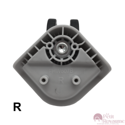 Double replacement wheels FHW607B for 4-wheeled hardside luggages, suitable for Delsey Turenne