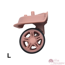 Double replacement wheels FHW607B for 4-wheeled hardside luggages, suitable for Delsey Turenne