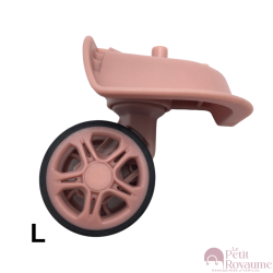 Double replacement wheels FHW607B for 4-wheeled hardside luggages, suitable for Delsey Turenne