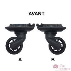 Single replacement wheels D056 for 4-wheeled softside luggages, suitable for many brands such as Samsonite