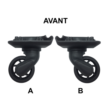 Single replacement wheels D056 for 4-wheeled softside luggages, suitable for many brands such as Samsonite