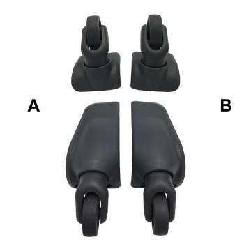 Single replacement wheels D056 for 4-wheeled softside luggages, suitable for many brands such as Samsonite