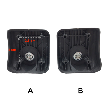 Single replacement wheels D056 for 4-wheeled softside luggages, suitable for many brands such as Samsonite
