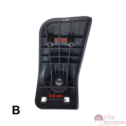 Single replacement wheels D056 for 4-wheeled softside luggages, suitable for many brands such as Samsonite