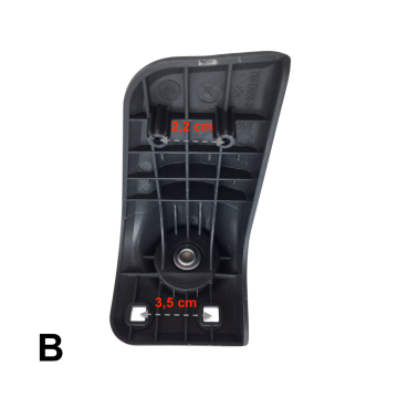 Single replacement wheels D056 for 4-wheeled softside luggages, suitable for many brands such as Samsonite