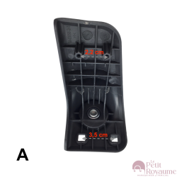 Single replacement wheels D056 for 4-wheeled softside luggages, suitable for many brands such as Samsonite