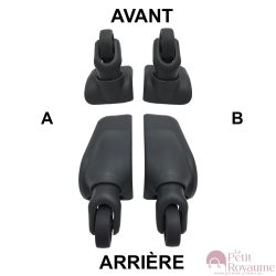 Single replacement wheels D056 for 4-wheeled softside luggages, suitable for many brands such as Samsonite