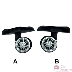 Double replacement wheels 9070-6cm for 4-wheeled hardside luggages, suitable for Jump
