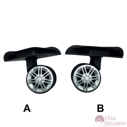 Double replacement wheels 9070-5cm for 4-wheeled hardside luggages, suitable for Jump