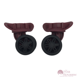 Double replacement wheels FHW546 for 4-wheeled hardside luggages, suitable for Delsey Helium Air 2