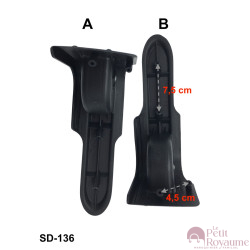 Single replacement wheels SD-136 for 2-wheeled softside luggages, suitable for many brands such as Samsonite, Delsey