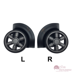 Single replacement wheels D-317 for 2-wheeled softside luggages or duffel bags, suitable for Samsonite, Delsey