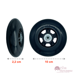 Single replacement wheels RSA3 for 2-wheeled softside and hardside luggages, suitable for many brands
