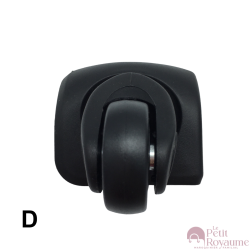 Single replacement wheels 8066/D-247 for 4-wheeled softside luggages, suitable for many brands such as Lys and David Jones