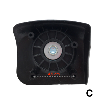 Single replacement wheels 8066/D-247 for 4-wheeled softside luggages, suitable for many brands such as Lys and David Jones
