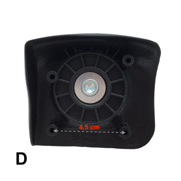 Single replacement wheels 8066/D-247 for 4-wheeled softside luggages, suitable for many brands such as Lys and David Jones