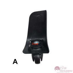 Single replacement wheels 8066/D-247 for 4-wheeled softside luggages, suitable for many brands such as Lys and David Jones