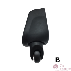 Single replacement wheels 8066/D-247 for 4-wheeled softside luggages, suitable for many brands such as Lys and David Jones