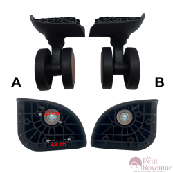 Double replacement wheels D541 diameter 5,5 cm, suitable for American Tourister Modern Dream Cabine