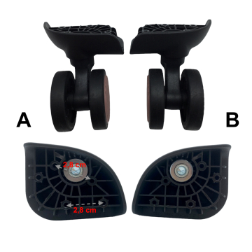 Double replacement wheels D541 diameter 5,5 cm, suitable for American Tourister Modern Dream Cabine