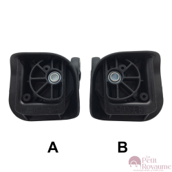 Double replacement wheels HL-040gs for 4-wheeled hardside luggages, suitable for American Tourister Sunside 69cm, 75cm, 81cm