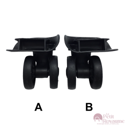 Double replacement wheels HL-040gs for 4-wheeled hardside luggages, suitable for American Tourister Sunside 69cm, 75cm, 81cm