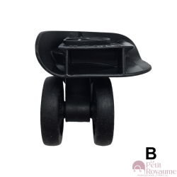 Double replacement wheels HL-040gs for 4-wheeled hardside luggages, suitable for American Tourister Sunside 69cm, 75cm, 81cm