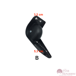 Single replacement wheels W087 for 2-wheeled softside luggages or duffel bags, suitable for many brands such as Samsonite