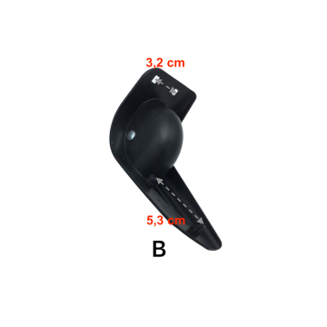 Single replacement wheels W087 for 2-wheeled softside luggages or duffel bags, suitable for many brands such as Samsonite