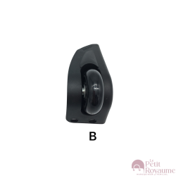 Roulettes simples W087 pour valises toiles à 2 roues ou sacs de voyages compatibles avec Samsonite, Delsey…