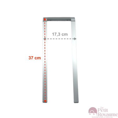 Tige télescopique double (37cmx17,3cm) avec poignée complète compatible valise Samsonite S'cure 81cm