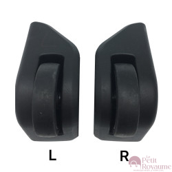 Single replacement wheels HR U052 HPW35200 or D344 for 2-wheeled softside luggages or duffel bags