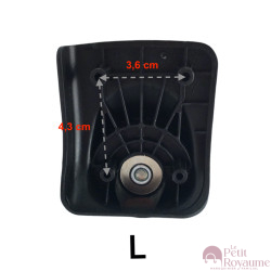 Roulettes simples SD-216/A-70 valises toiles compatibles valises Samsonite Delsey