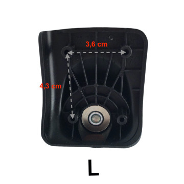 Single replacement wheels A-70 for 4-wheeled softside luggages, suitable for many brands such as Samsonite, Delsey