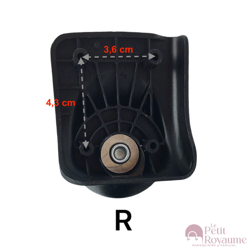 Single replacement wheels A-70 for 4-wheeled softside luggages, suitable for many brands such as Samsonite, Delsey
